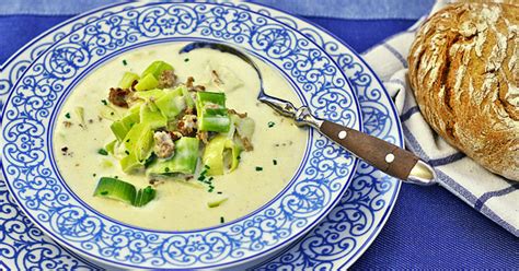 Leek Cheese Soup -a creamy and hearty German soup