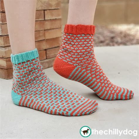 1 Sock, 2 Sock, Red Sock, Blue Sock - Knitting Pattern PDF – The Chilly Dog