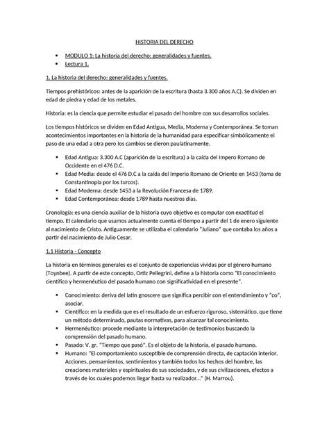 Historia Del Derecho Resumen Modulo 1 Y 2 Ue21 Universidad Empresarial