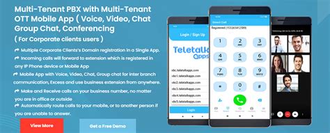 OTT VoIP Phone System And Multi Tenant PBX From TeletalkApps To