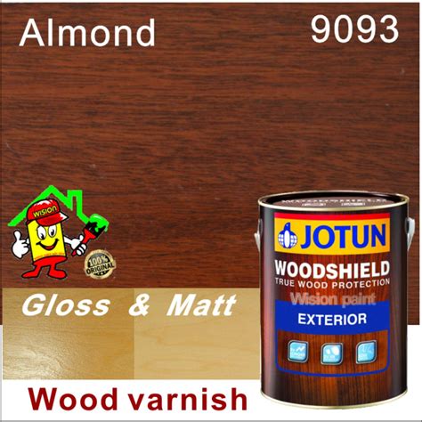 WOODSHIELD 5L - 9093 Almond • Jotun • Transparent Gloss Finish • Wood Varnish | Lazada