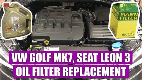 How To Replace Oil Filter Seat Leon 3 VW Golf Mk7 A3 2 0 TDI 150 CP