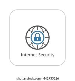 Internet Security Icon App Sign Ui Stock Vector Royalty Free