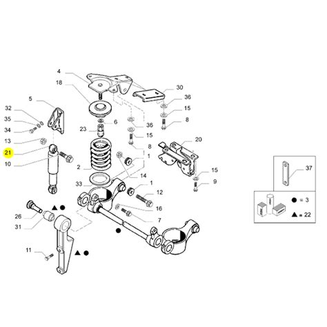 Amortecedor Dianteiro Cabine Para Iveco Tector Vpereck