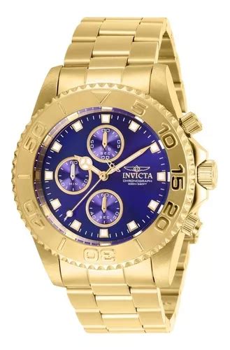 Reloj Pulsera Invicta Pro Diver De Cuerpo Color Oro Anal Gico