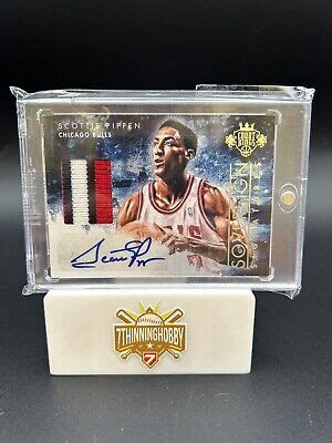 Scottie Pippen Patch Auto Court Kings Sovereign Signatures Ebay