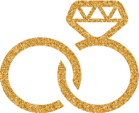 Gold Glitter Icon Wedding Ring Particle Couple Women Vector Particle Couple Women Png And