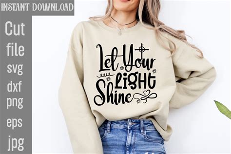 Let Your Light Shine Svg Cut File Graphic By Simacrafts Creative Fabrica