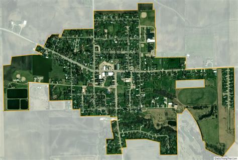 Map of Paw Paw village, Illinois