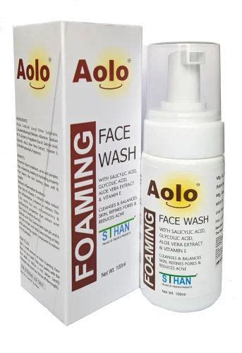 Aolo Foaming Face Wash With Salicylic Acid Glycolic Acid Aloe Vera