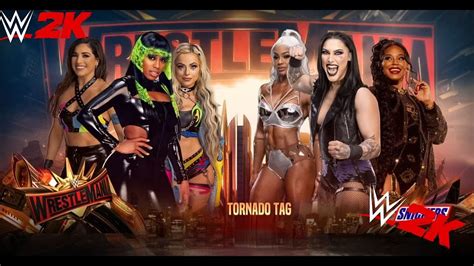 Wwe K Rhea Ripley Jade Cargill Bianca Belair Vs Naomi Liv Morgan