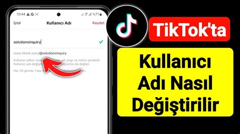 TikTok ta Kullanıcı Adı Nasıl Değiştirilir 2023 TikTok Kullanıcı