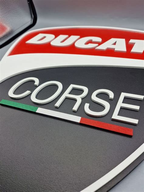 Ducati Corse Wooden Logo Ducati Corse Wall Decoration Ducati - Etsy