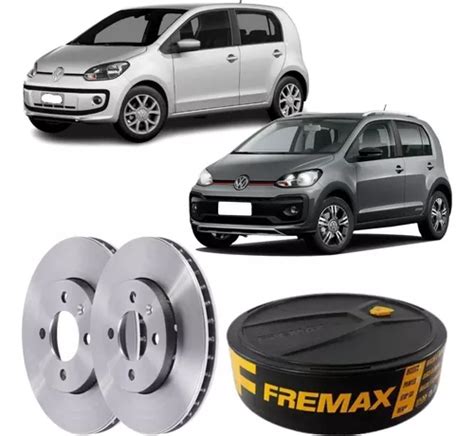 Par Disco Freio Ventilado Fremax Vw Up V Tsi