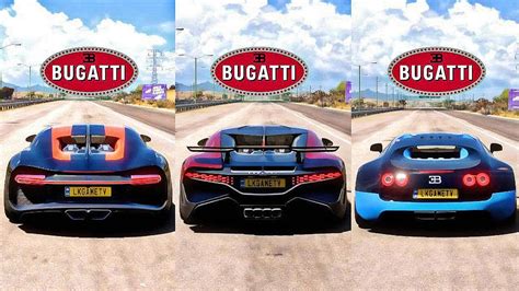 Fh5 Drag Race Chiron Vs Divo Vs Veyron Which One Is Fastest Youtube