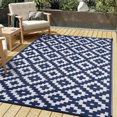 Amazon HUGEAR Outdoor Plastic Straw Rug Waterproof Mat Washable