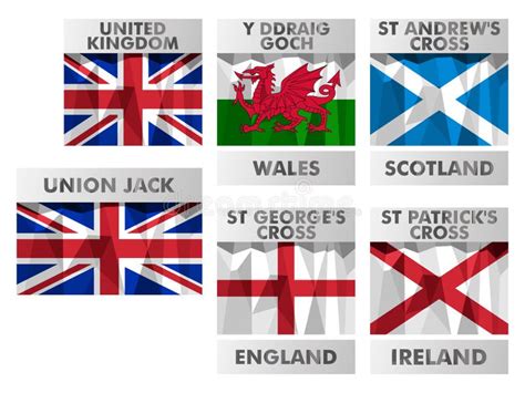 Flags Of United Kingdom Stock Vector Illustration Of Great 47215996