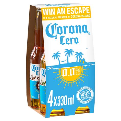 Corona Zero Bottle 4X330ML Co Op