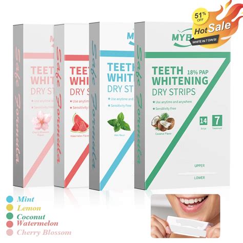 MYBYS PAP Teeth Whitening Strips 14Pcs Dentistry Teeth Bleach