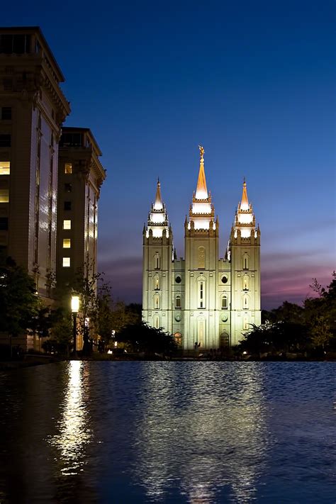 Salt Lake Temple in the Evening