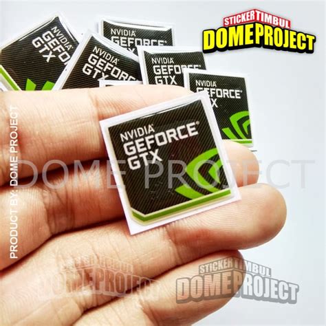 Nvidia Geforce Gtx Emblem Sticker Resin Embossed Flexible 3d Sticker Shopee Philippines