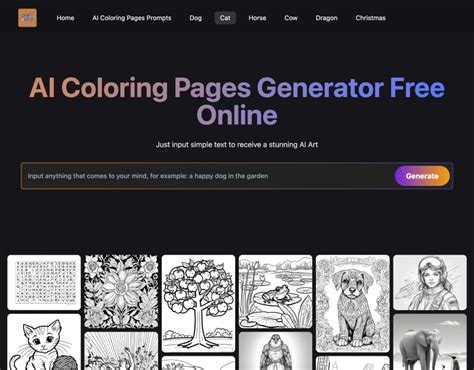 AI Coloring Pages Generator AI神器大全