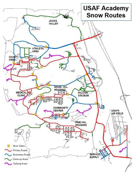 10th CES gets Academy ready for snow, releases snow-route map > United ...