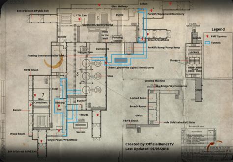 Escape from Tarkov Factory Map Extraction Points - Prima Games