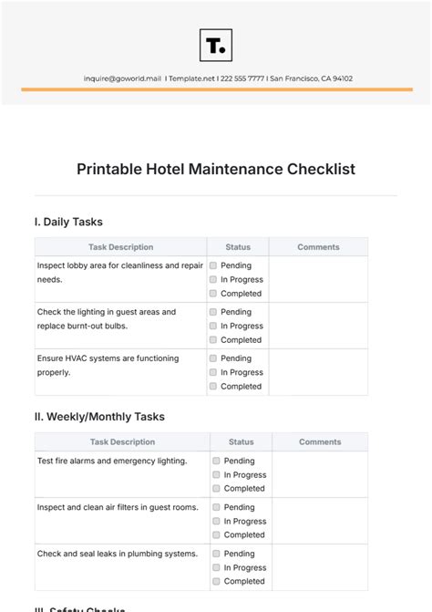 cctv maintenance checklist template  edit