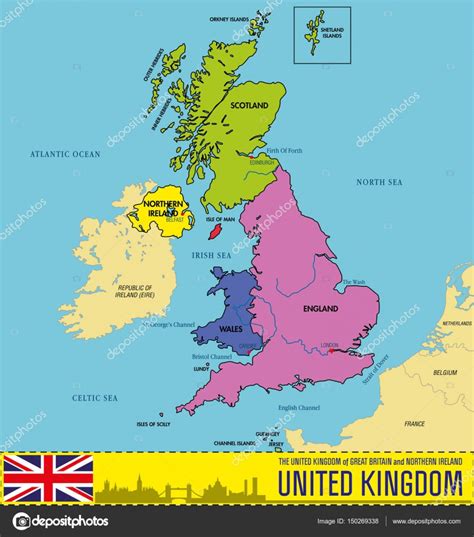 United Kingdom Map Labeled