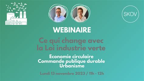 Loi industrie verte ce qui change en économie circulaire commande