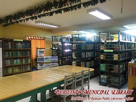 Oral History Of Bulacan Public Libraries Guiguinto Municipal Library