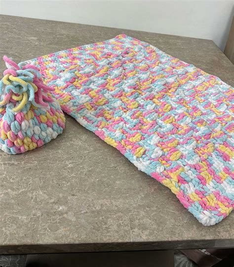 Crochet Kids Blanket & Cap Set - The Project Together