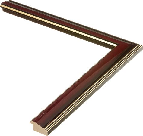 1 1 2 Mahogany With Gold Trim Custom Frame Frameist