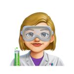 Emoji Cientista Mulher Pele Clara Média Emojis para Copiar