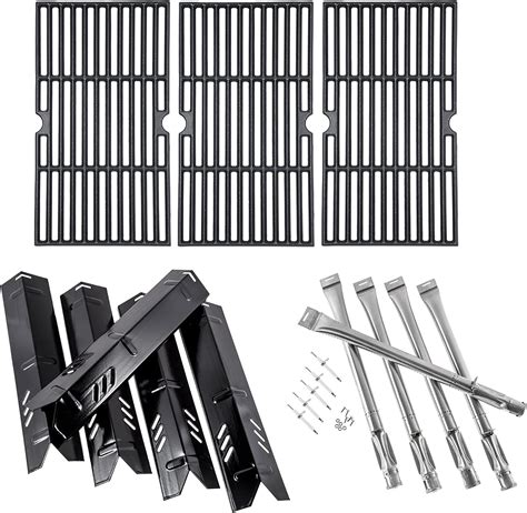 Bbqration Cooking Grid Porcelain Steel Heat Plate Repair Kit Tube Burner And