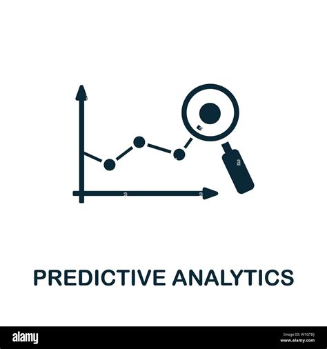 Predictive Analytics Vector Icon Symbol Creative Sign From Crm Icons Collection Filled Flat