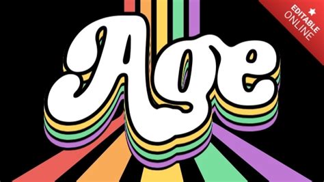 Age Retro Music Font Text Effect Generator