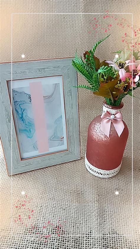 Kit Decora O Vaso Flor Porta Retrato Rose Gold Cod