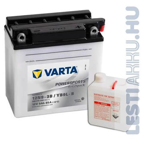 Varta Powersports Freshpack Motor Akkumul Tor Yb L B N B V Ah