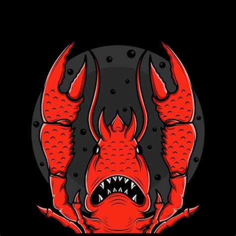 Premium Vector Crayfish Detail Illustration Design