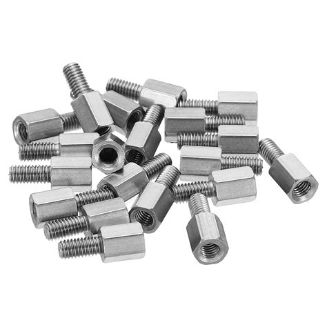 Uxcell M X Mm Mm Male Female Hex Standoff Screws Stainless Steel Pcb