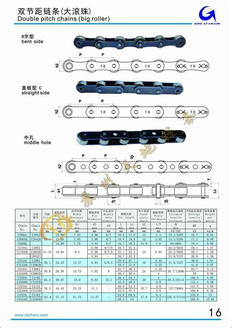 双节距大滚珠双节距链苏州格雷特