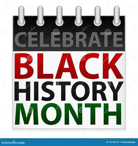 Celebrate Black History Month Icon Stock Image - Image: 18126791