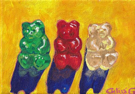 Gummy Bear Candy PRINT Pop Art Painting Giclee 5x7 - Etsy