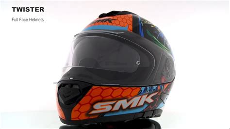 SMK Twister Dragon Full Face Motorcycle And Two Wheeler Helmet YouTube