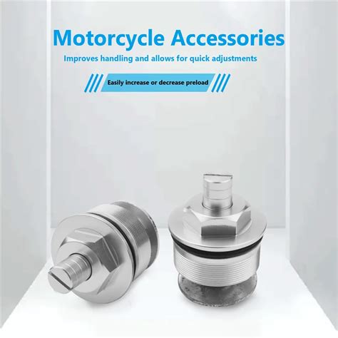 41MM Motorcycle Front Screw Fork Cover Cap Preload Adjusters For CB400