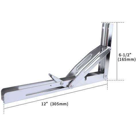 Hmi Heavy Duty 316 Stainless Steel Folding Brackets 2 Pcs Set