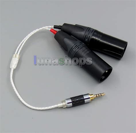 Usd Trrs Mm Balanced To Pin Xlr Male Audio Silver Cable For