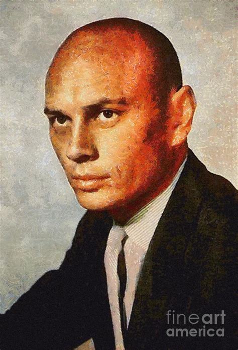 Yul Brynner Vintage Hollywood Actor Painting By Esoterica Art Agency